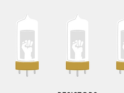 Resistors gold grey illustration vector white