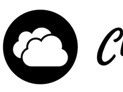 Cloud Logo black cloud logo white