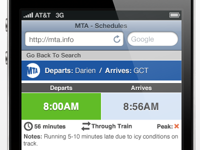 MTA Mobile Site Re-Design