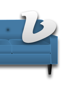 Vimeo on a couch? blue couch silver vimeo