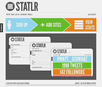 Statlr's new homepage