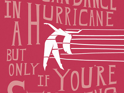 Brandi Carlile - Dance In Hurricane brandi carlile illustration lettering music poster red