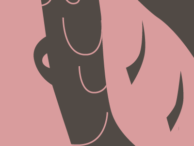 Close-up WIP illustration minimal texture wip