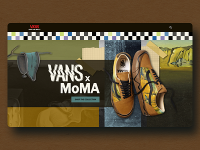 Vans x MoMA Concept Page experiment ui ui design uidesign webdesign