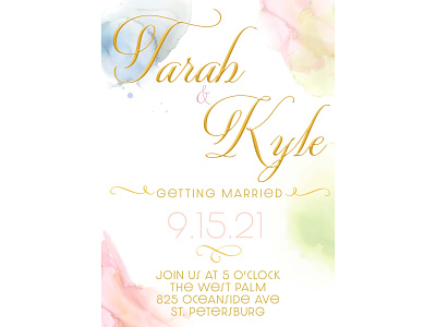 Wedding Invite design graphic design illustration typography vector