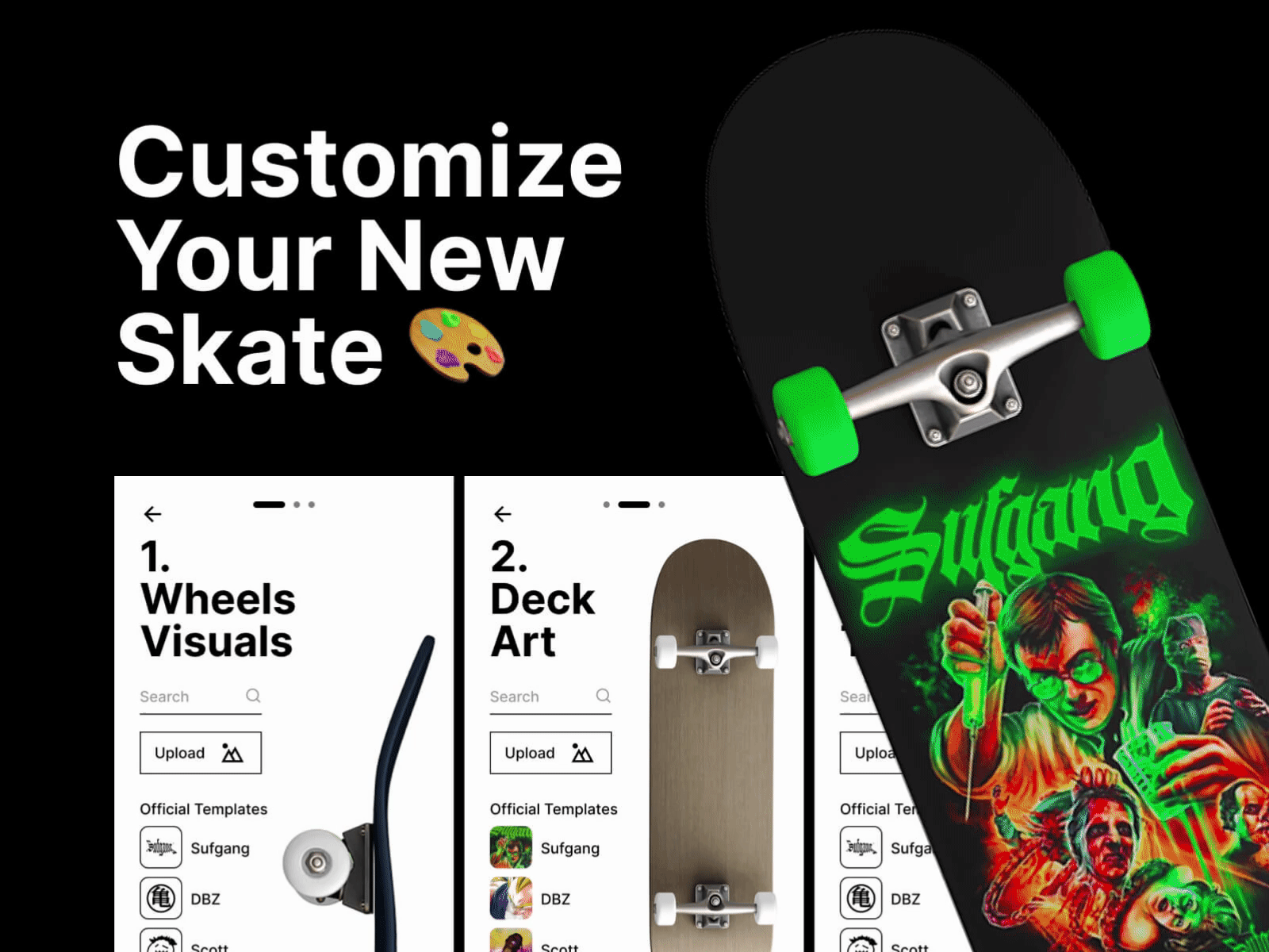 Customize your new skate aplicativo aplicativo skate app app skate create skate new skate redesign skate custom skate deck ui ui brasil ui design ui designer brasil ux ux brasil ux design ux designer brasil