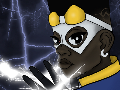 Static Shock - Fanart art blackart fanart illustration static shock superhero