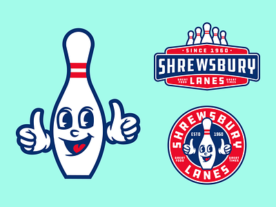 Shrewsbury Lanes apparel apparel logo branding design illustration logo mascot character mascot design mascot logo mascotlogo small business sports branding sports design sports logo vector