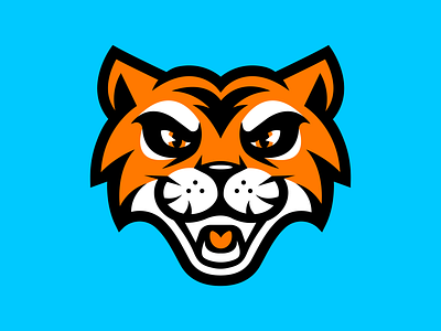 Tiger Head apparel branding design illustration logo mascot character mascot design mascot logo sports design sports logo