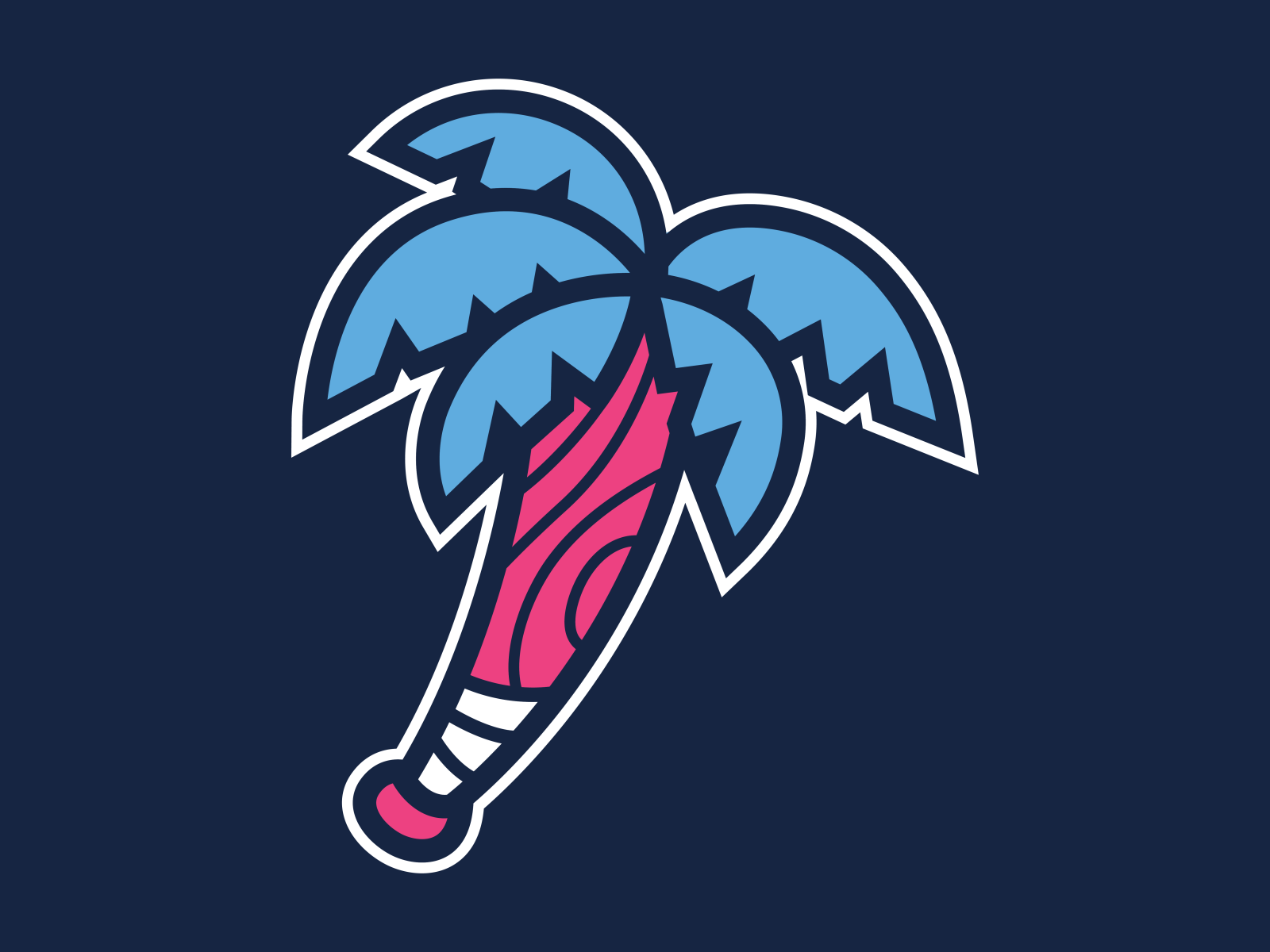 Bat Palm tree by Luke Merlini on Dribbble