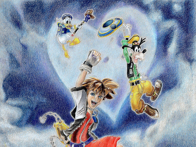 Kingdom Hearts 20th Anniversary - Colored Pencil Drawing - Nic W