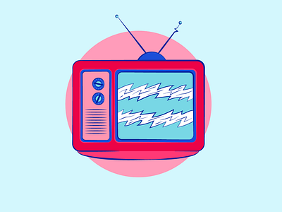 Retro TV design icon illustration retro retro tv tv