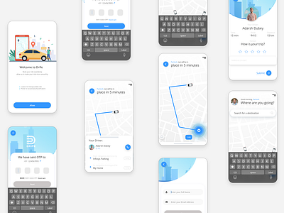 Taxi Booking App Concept