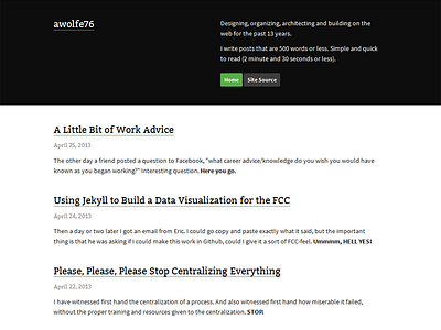 awolfe76.github.io cms free github html jekyll markdown responsive static yaml
