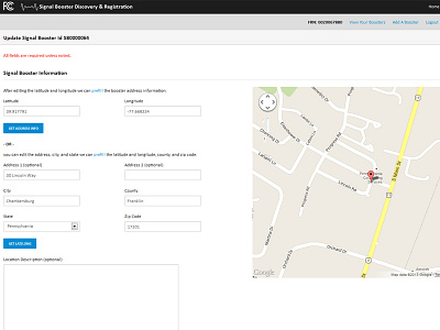 Signal Booster App app black and white booster map