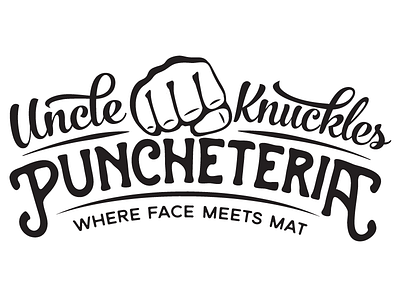 Uncle (work in progress) boxer boxing fight gym knuckles logo punch vintage