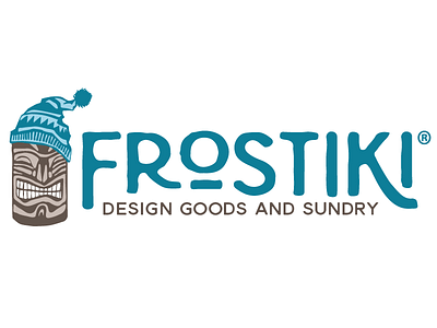 Frostiki Horizontal Logo creative market illustration logo polynesian shop tiki tropical