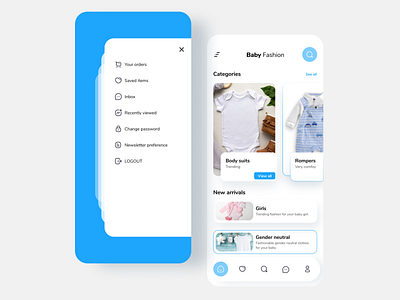 Baby store-App concept