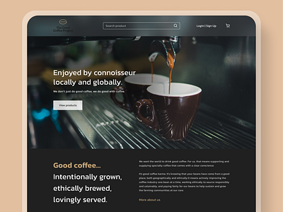 Coffee Website coffeewebsite design ui ui design webdesign
