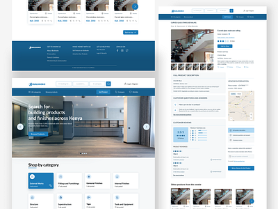 E-Commerce Website for Building Products design landing page ui ui design webdesign