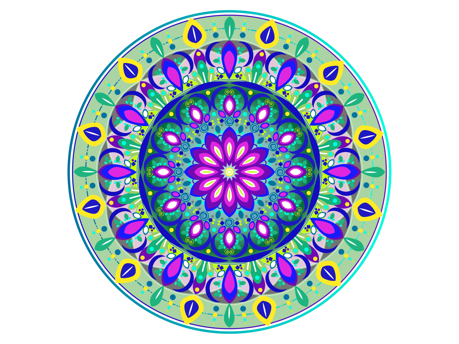 Mandala Garden by Jess Kate on Dribbble