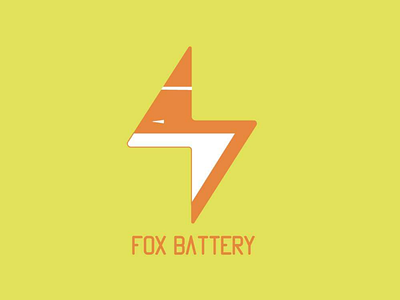 Fox battery logo logodesign logoconcept