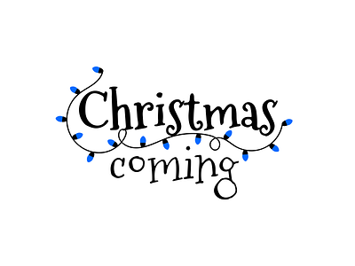 Christmas coming art blackandwhite christmas december design dribble flat illustration illustration art illustrator xmas