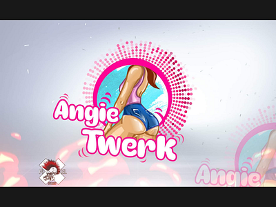 Logo for Angie Twerk illustration logo logodesign twerk