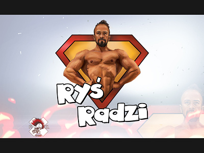 Logo Ryś Radzi bodybuilder bodybuilding branding design illustration logo logodesign trainer