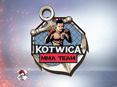 Logo Kotwica Team branding design fighter illustration logo logodesign mma