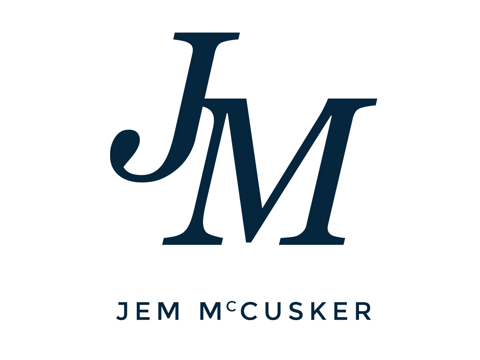 Jem McCusker Author Branding branding design logo typography