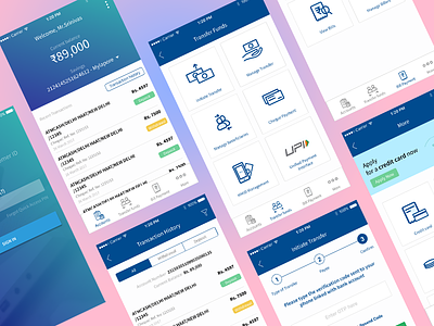 HDFC Mobile Banking App Redesign art direction illustration interaction design redesign uiux user experience user interface