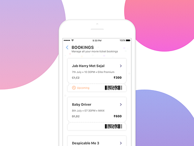 Movie Theatre - Manage ticket bookings