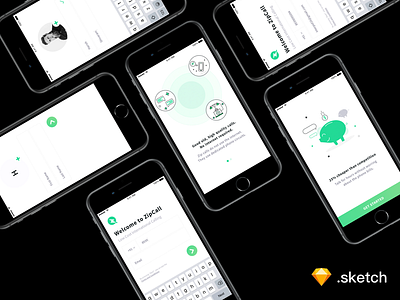 Voice Call App Onboarding Screens [ FREEBIE ]