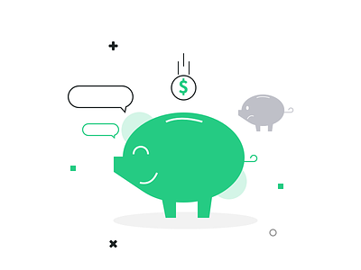 Save Money Illustration character economy freebie illustration money
