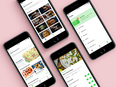 Food Delivery App cafe delivery food food delivery application ios restaurant ui ux