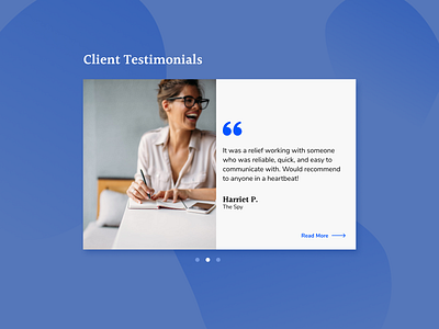 Daily UI 039 - Testimonials