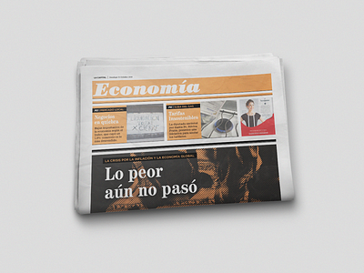 Economy Supplement design editorial editorial design graphic design newspaper supplement typography
