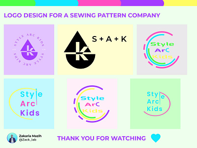 Style Arc kids Logo design adobe illustrator branding design explore fashion figma illustration kids logo logodesign