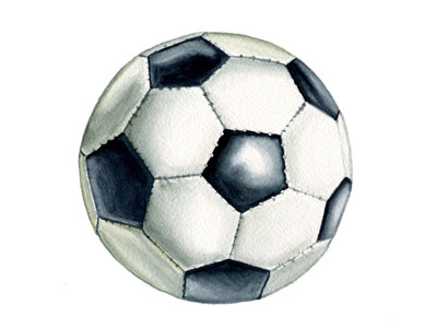 Soccer Ball art fun illustration play rendering soccer soccer ball watercolor