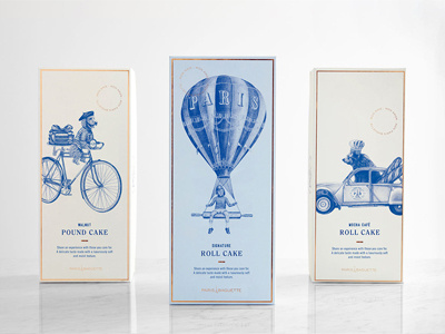 Paris Baguette Final Packaging animals bakery design drawing food french graphite illustration packaging packaging illustration realism whimsical