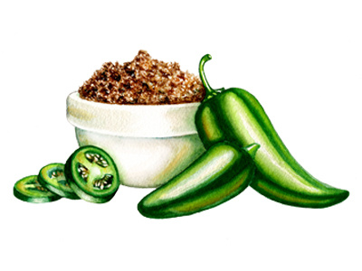Country Archer Packaging - Sweet Jalapeno Illustration