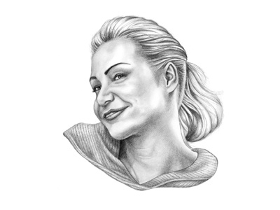 Lindsay Bluth Fünke arrested development drawing graphite illustration lindsay bluth lindsay funke portraits