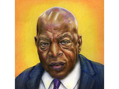 Rep. John Lewis by Catherine A. Moore on Dribbble