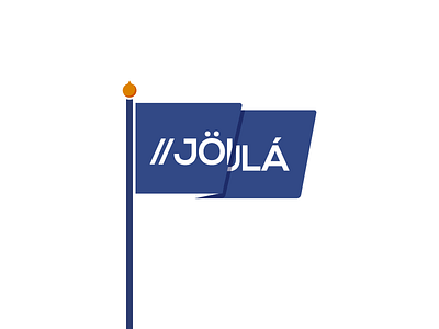Blue flag blue flag illustration logo slash