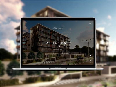 Homepage Design Concept for a Luxury Real Estate