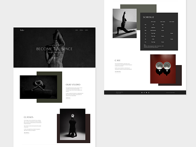 Yoga Studio Website - Tishe branding elegant health health wellness minimalist responsive design schedule single page sports ui web web design website wellbeing wellness yoga yoga website