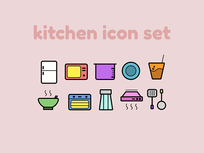 Kitchen Icon Set