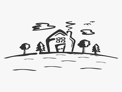 doodle barn barn doodle doodleart illustration vector village