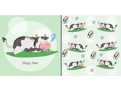 Cow Pattern design illustration vector